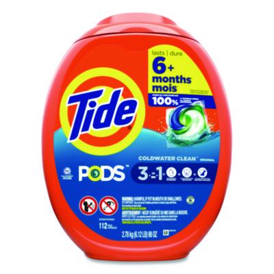 PODS Laundry Detergent, Pods, Tide Original, 112 Pods/Tub (03243PK)