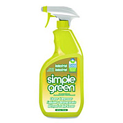 Simple Green Industrial Cleaner and Degreaser, Concentrated, Lemon, 24 oz Spray Bottle, 12/Carton (14002)