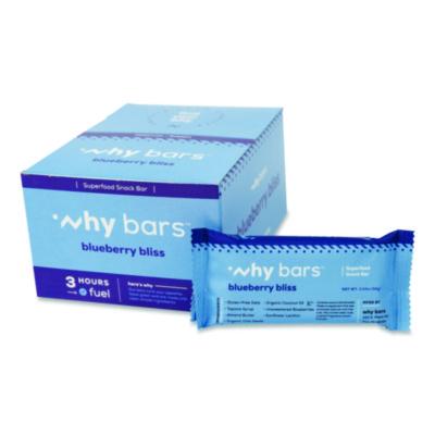 Why Bars Superfood Snack Bar, Blueberry Bliss, 2.04 oz Bar, 12/Box (WHY16209)