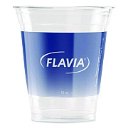 Cold Cups 12 oz, Blue Band Flavia Logo, Clear/Blue, 1,000/Carton (25200058)