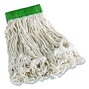 Rubbermaid Commercial Super Stitch Blend Mop Head, Cotton/Synthetic, Medium, White (FGD25206WHEA)
