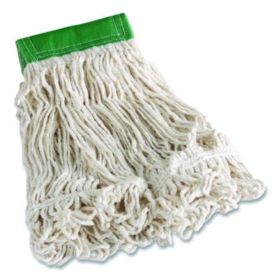 Rubbermaid Commercial Super Stitch Blend Mop Head, Cotton/Synthetic, Medium, White (FGD25206WHEA)