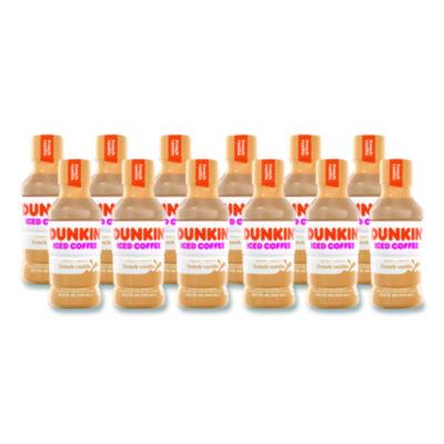 Dunkin' French Vanilla Iced Coffee Drink, 13.7 oz Bottle, 12/Carton (049000072396)