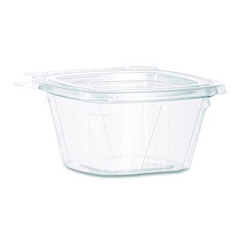 Dart ClearPac SafeSeal Tamper-Resistant, Tamper-Evident Containers, 3.72 x 4.2 x 1.97, Clear, Plastic, 400/Carton (CH6DEF)