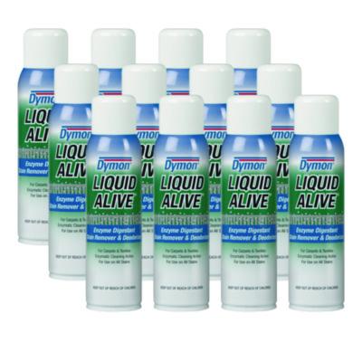 Dymon LIQUID ALIVE Carpet Cleaner/Deodorizer, 20 oz Aerosol Spray, 12/Carton (33420)