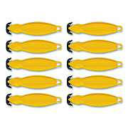 Klever Koncept Safety Cutter, 5.75" Plastic Handle, Yellow, 10/Pack (KCJ2Y)