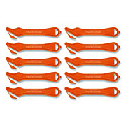 Klever Kutter Excel Plus Safety Cutter, 7" Plastic Handle, Orange, 10/Box (PLS40030G)