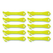 Klever Kutter Excel Plus Safety Cutter, 7" Plastic Handle, Yellow, 10/Pack (PLS40030Y)