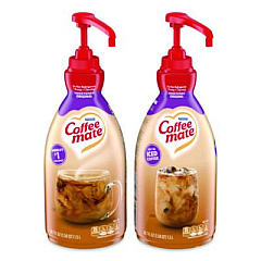 Coffee mate Liquid Coffee Creamer, Sweetened Original, 1.5 L Pump Bottle, 2/Carton (13799CT)