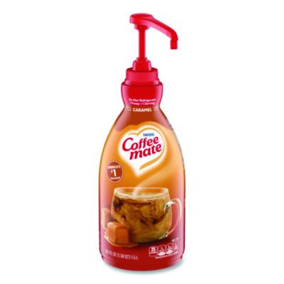 Coffee mate Liquid Creamer Pump Bottle, Caramel, 50.7 oz Pump Bottle (73358)