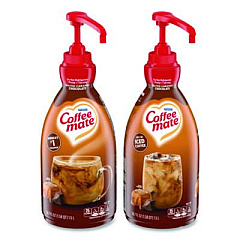 Coffee mate Liquid Creamer Pump Bottle, Salted Caramel Chocolate, 1.5 L Pump Bottle, 2/Carton (79976CT)