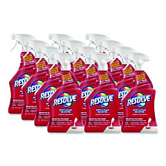 RESOLVE Triple Oxi Advanced Trigger Carpet Cleaner, Fresh Linen, 22 oz Spray Bottle, 12/Carton (00601CT)