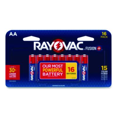 Rayovac Fusion Performance, Alkaline AA Batteries, 16/Pack (81516LTFUS)