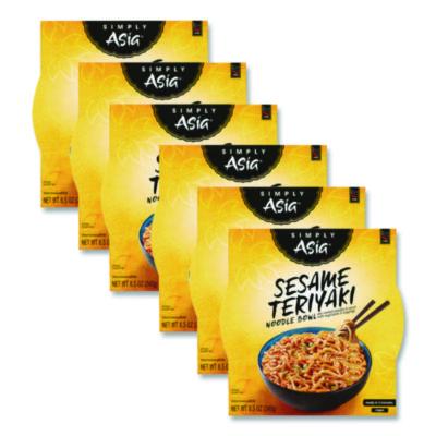 McCormick Simply Asia Sesame Teriyaki Noodle Bowl, 8.5 oz, 6/Carton (THA00086)
