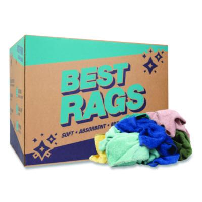 Monarch Brands Qwick Wick Terry Towels, 12 x 12, Assorted Colors, 25 lb Bale (Approximately 280/Bale) (N030C1025)