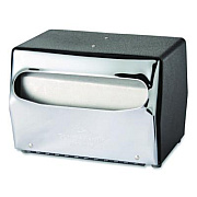 Dixie Tabletop Napkin Dispenser, 7.5 x 6 x 5.37, Black/Chrome (51602CT)