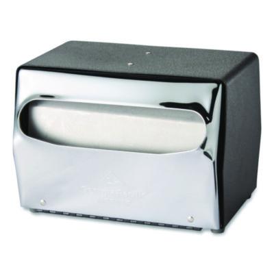 Dixie Tabletop Napkin Dispenser, 7.5 x 6 x 5.37, Black/Chrome (51602CT)
