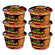 Nissin Hot and Spicy Fire Wok Molten Chili Chicken, 4.37 oz Bowl, 6/Carton (NIS19503)