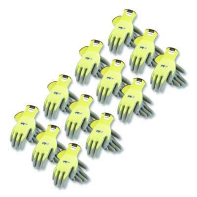 PIP G-Tek KEV Cut-Resistant Seamless-Knit Gloves, EN388: 4231, Medium (Size 8), Yellow/Gray, 12 Pairs (09K1250M)