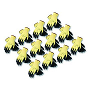 G-Tek KEV Seamless Knit Kevlar Gloves, EN388: 3X21B, Large, Yellow/Black, 12 Pairs (09K1450L)