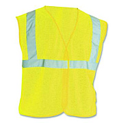 PIP ANSI Class 2 Hook and Loop Safety Vest, 2X-Large, Hi-Viz Lime Yellow (302MVGLY2X)