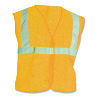 PIP ANSI Class 2 Hook and Loop Safety Vest, Large, Hi-Viz Orange (302MVGORL)