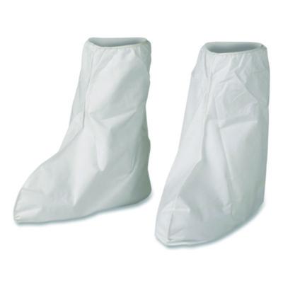 KleenGuard A40 Liquid and Particle Protection Boot Covers, One Size Fits Most, White, 400/Carton (44491)