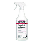 Rust-Oleum Professional Carpet Stain Remover Plus Deodorizer, Lemon Scent, 32 oz Spray Bottle, 6/Carton (352258)