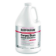 Rust-Oleum Professional Carpet Stain Remover Plus Deodorizer, Lemon Scent, 1 gal Jug, 4/Carton (352253)