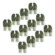 PIP PVC-Dotted Cotton/Polyester Work Gloves, Reversible, Small, Beige/Black, 12 Pairs (36110PDDS)