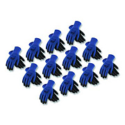 G-Tek GP Nitrile-Coated Nylon Gloves, EN388: 4121, 10" Long, Small, Blue/Black, 12 Pairs (34500S)