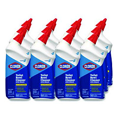 Clorox Pro Toilet Bowl Cleaner with Bleach, Fresh Scent, 24 oz Bottle, 12/Carton (00031CT)