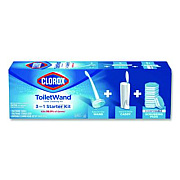 Clorox ToiletWand Disposable Toilet Cleaning System: Handle, Caddy and Refills, White (03191)
