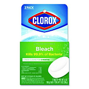 Clorox Ultra Clean Toilet Tablets Bleach, 3.5 oz Tablet, 2/Pack (30024PK)