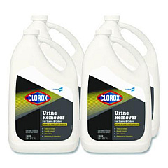 CloroxPro Urine Remover for Stains and Odors, 128 oz Refill Bottle, 4/Carton (31351CT)