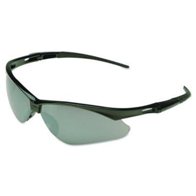 KleenGuard Nemesis Safety Glasses, Black Half Frame, Smoke Shade 3 VLT Dual Lens (25692)