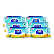 Clorox Disinfecting Cleaning Wipes, Easy Pull Pack, 1-Ply, 8 x 7, Lemon Scent, White, 75 Towels/Box, 6 Boxes/Carton (31404CT)