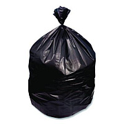 Heritage High-Density Waste Can Liners, 33 gal, 16 mic, 33 x 40, Black, Roll, 250/Carton (Z6640VKR01)