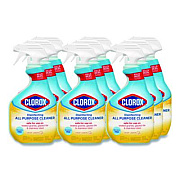 Clorox Disinfecting All Purpose Cleaner Spray, Crisp Lemon Scent, 32 oz Bottle, 9/Carton (60044CT)