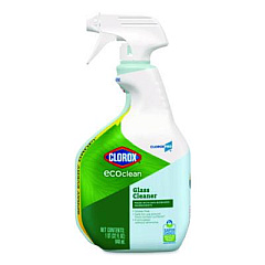 Clorox Pro EcoClean Glass Cleaner, Unscented, 32 oz Spray Bottle (60277)