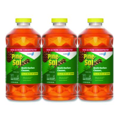 Pine-Sol CloroxPro Multi-Surface Cleaner Disinfectant Concentrated, Original Pine Scent, 80 oz Bottle, 3/Carton (60606CT)