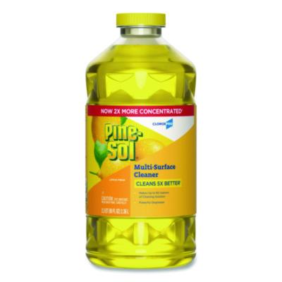 Pine-Sol CloroxPro Multi-Surface Cleaner Concentrated, Lemon Fresh Scent, 80 oz Bottle (60607EA)