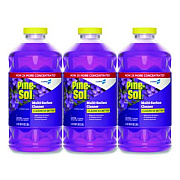 Pine-Sol CloroxPro Multi-Surface Cleaner Concentrated, Lavender Clean Scent, 80 oz Bottle, 3/Carton (60608CT)