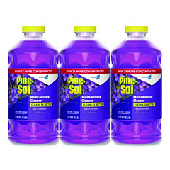 Pine-Sol CloroxPro Multi-Surface Cleaner Concentrated, Lavender Clean Scent, 80 oz Bottle, 3/Carton (60608CT)
