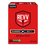 revv NO SURRENDER K-Cup, Dark Roast, K-Cup, 24/Box (6873)
