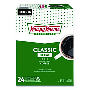 Krispy Kreme Doughnuts Classic Decaf Coffee K-Cups, Medium Roast, 24/Box (6111)