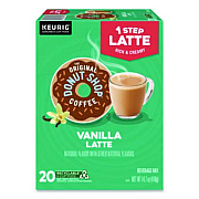 The Original Donut Shop Vanilla One Step Latte K-Cup, 20/Box (8177)