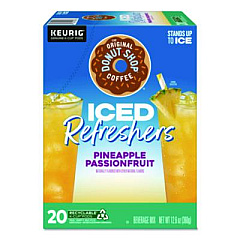 The Original Donut Shop ICED Refreshers K-Cup Pods, Pineapple Passion Fruit, 20/Box (0236)