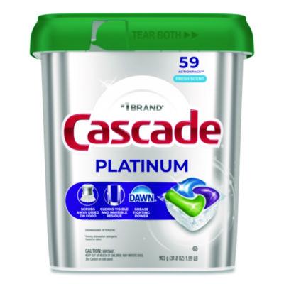 Cascade ActionPacs, Fresh Scent, 31.8 oz Tub, 59 Pacs/Tub (15534PK)