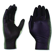 X3 by AMMEX Industrial Nitrile Gloves, Powder-Free, XX-Large, 3 mil Thick, 9.5" Long, Black, 100/Box (BX349100BX)
